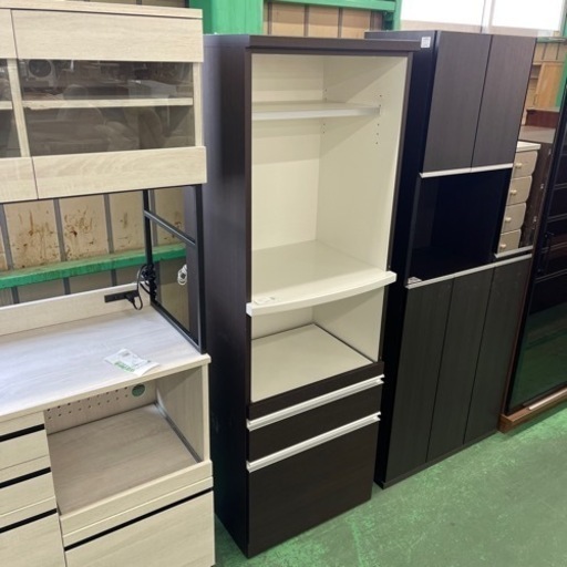 家具ならトレファク吉川店！！ 泉洋化工株式会社 レンジ台 キズ・穴有 ブラウン×ホワイト