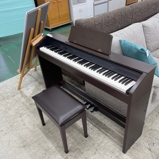 トレファク吉川店 CASIO 電子ピアノ PX-750BN イス付き 2014年製 フットペダル下固定ネジ欠品
