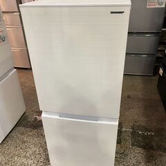 【愛品館市原店】SHARP 2021年製 152L 2ドア冷蔵庫 SJ-D15G-W【愛市IR014642-104】