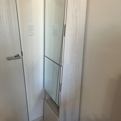 全身鏡付きドレッサー　棚