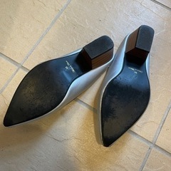 パンプス　サンダル　レディース　M シルバーの画像