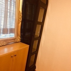 ガラスキャビネット　飾棚　約W.40  D.34  H.180cm