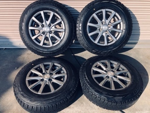 冬タイヤ 155/80R13 アルミ付き ブリザック バリ山4本組