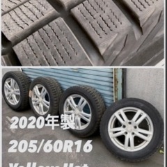 2020年製　16インチ　205/60R16 スタッドレスタイヤ　イエローハット　PRACTIVA ICE アルミホイール　岩見沢　江別　札幌