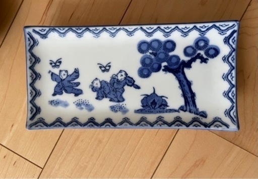 【昭和レトロ】古道具　有田焼　鍋島　壽山　皿　豆皿　茶碗蒸し茶碗唐子遊び　40枚