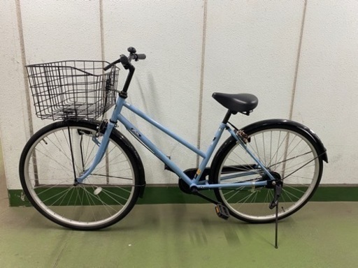 26インチ　水色　自転車
