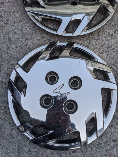 希少ホンダ純正メッキホイールキャップ4枚セット 12インチ