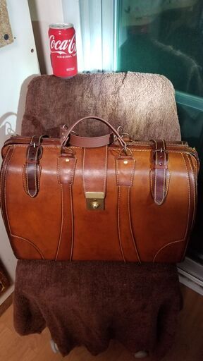 旅行用　本革　バッグ　中古品　昭和レトロ