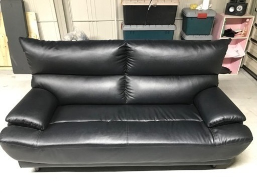 レザーソファー　美品　2人掛け(2.5人掛け)