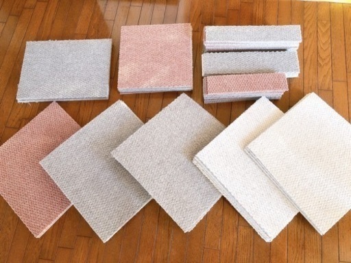 静床ライト(オフホワイト、チャコール、ピンク)計69枚＋カット20枚分程度