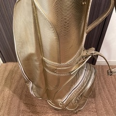 ゴルフバッグ　ノーブランド　ゴールドの画像