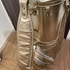 ゴルフバッグ　ノーブランド　ゴールドの画像