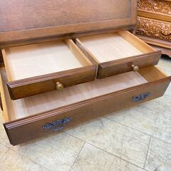 越後民芸 ライティングビューロー デスク ロータイプ ★買取帝国 朝霞店の画像