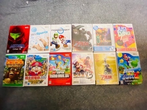 【大幅値下げ】Wii本体＆付属品多数＆ソフト12種　　動作確認済