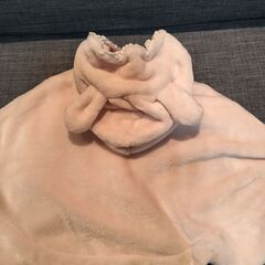 ⭐️「美品]キムラタン🐰フード付きあったかふわふわポンチョ(サイズ70～80)⭐️の画像