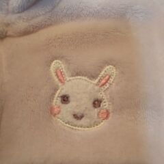 ⭐️「美品]キムラタン🐰フード付きあったかふわふわポンチョ(サイズ70～80)⭐️の画像