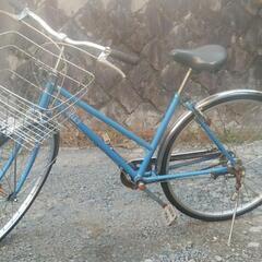 27インチ軽快車　ブルー