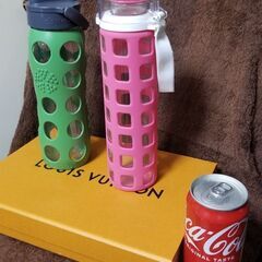 ガラス製　水筒　中古品　二個セットの画像
