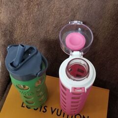 ガラス製　水筒　中古品　二個セットの画像
