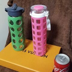 ガラス製　水筒　中古品　二個セットの画像