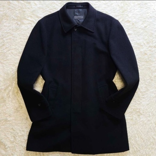 BARNEYS NEWYORK ステンカラーコート 比翼仕立て カシミヤ