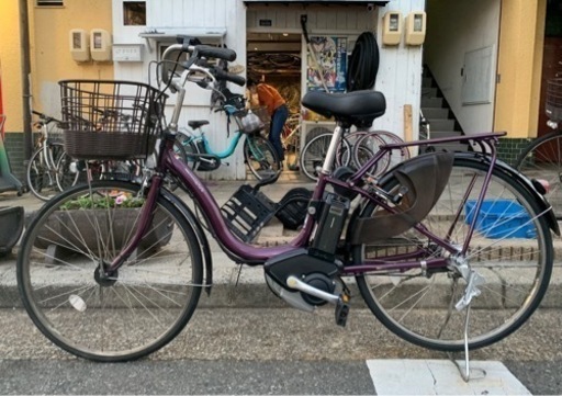 ☆神戸市☆ ヤマハ PAS 中古電動アシスト 3段 26インチ 紫