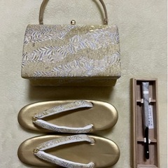🉐バッグ・草履・扇子セット（サイズL)
