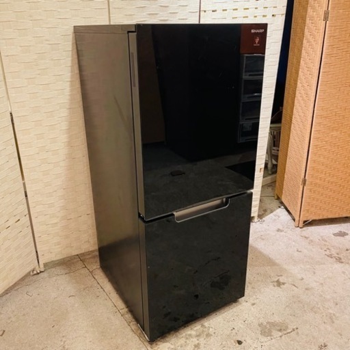 【売約済み】展示品　シャープ SHARP SJ-GD15G-B [　冷蔵庫 152L つけかえどっちもドア 2ドア 除菌機能 ブラック系　]　 SJ-GD15G　 プラズマクラスター　2ドア　検　3ドア　ピュアブラック　どっちもドア　大型　同棲　引越し