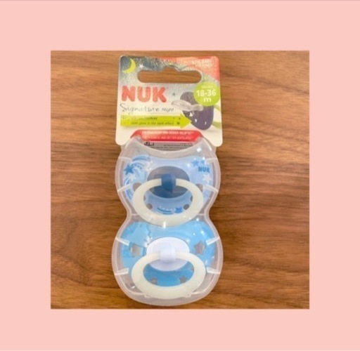ケースなし 新品 NUK 光るおしゃぶり 18-36ヶ月 2個セット 日本未発売