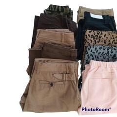 ジーンズまとめ売り14本 デニム ジーンズ リメイク ハンドメイド パッチワークの画像