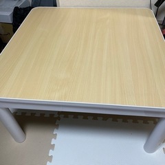 こたつテーブル　ローテーブル　白の画像