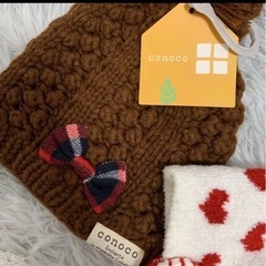 ベビーニット帽2つの画像