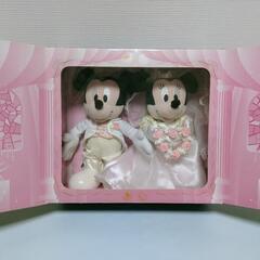 ★値下げしました☆ウエディングミッキー＆ミニーのぬいぐるみ☆の画像