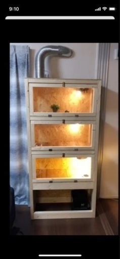 給気換気機能付きペットケージ(自作)