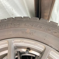 スタッドレスタイヤ、ホイールセット４本　205/60/16 pcd100 5穴の画像