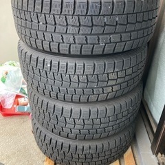 スタッドレスタイヤ、ホイールセット４本　205/60/16 pcd100 5穴の画像