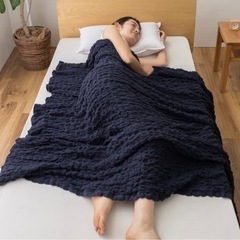 綿くしゅくしゅのタオルケット