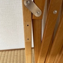 ベビーゲート　ペットゲート　木製柵　伸縮　金具欠品の画像