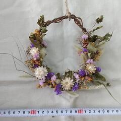 ミニリース⑩ 壁掛け、ドライフラワー、ナチュラルの画像