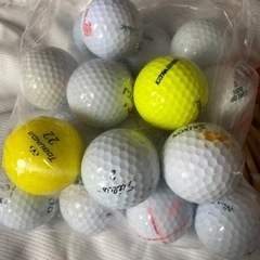 ゴルフボール、ピン、手袋、バッグセットの画像