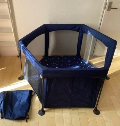 【美品】日本育児　洗えてたためるベビーサークル