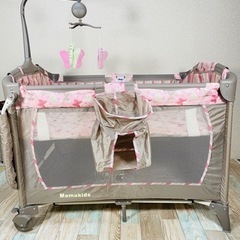大人気！Mamakids ママキッズ 恩恵 折りたたみ ベビーベッド