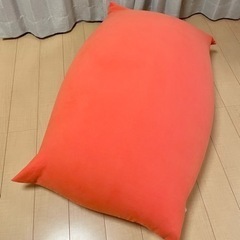 yogibo ヨギボー ミディ オレンジ ビーズクッションの画像