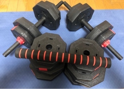 【取引中】Wout バーベルにもなる ダンベル 20kg ２個セット