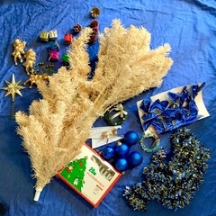【0円】組み立て式クリスマスツリー（高さ90cm）　オーナメントセット