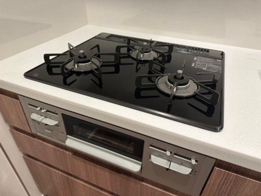 【新品】リンナイ　グリル付き　三口　ガスコンロ