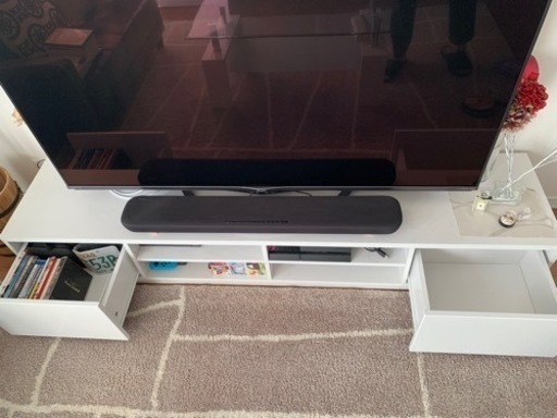 【美品】ホワイトテレビボード180cm