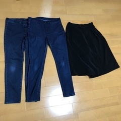 決まりました！レディースXLサイズ ユニクロスキニーデニム2本&...