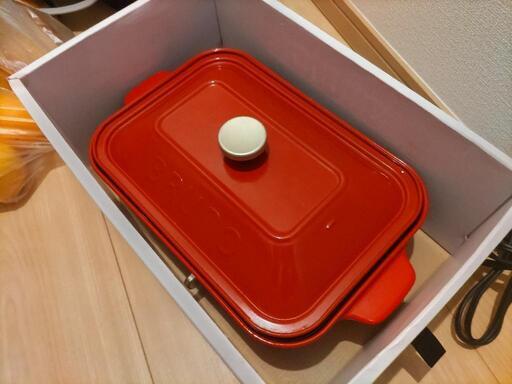タコ焼き器　ホットプレート　赤ブルーノ