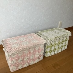 ★【お取引決定】蓋付き収納ケース2個セット